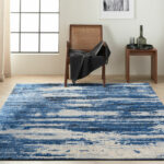 Calvin Klein tapis River Flow CK001 RFV01 BLGRY BLUE GREY 5X7 099446842480 interior